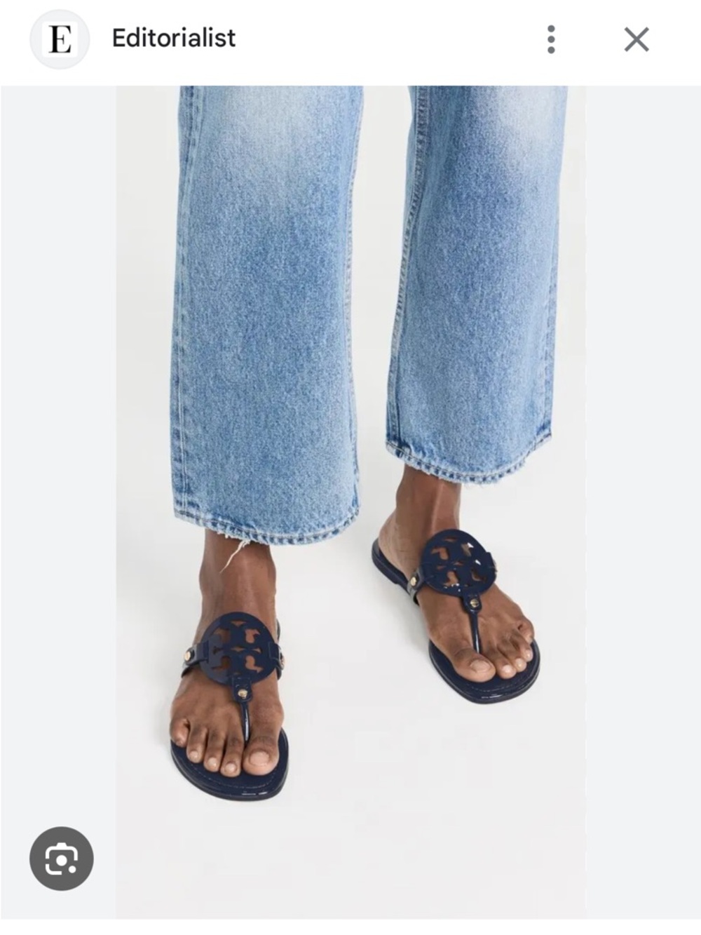 Tory Burch Navy Miller Sandals